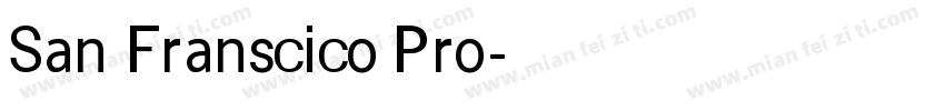 San Franscico Pro字体转换